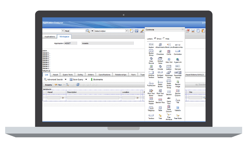 IBM Maximo Excel Spreadsheet App Designer